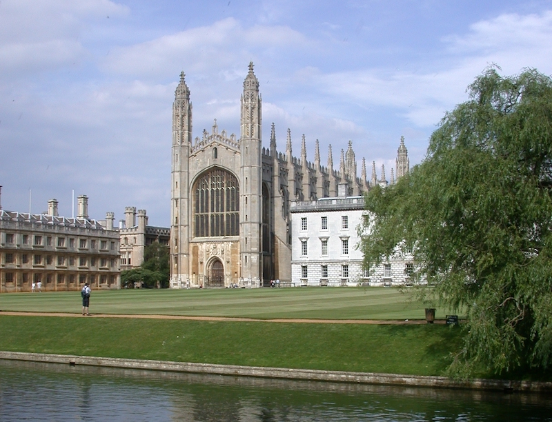 Kings College Cambridge seen from The Backs